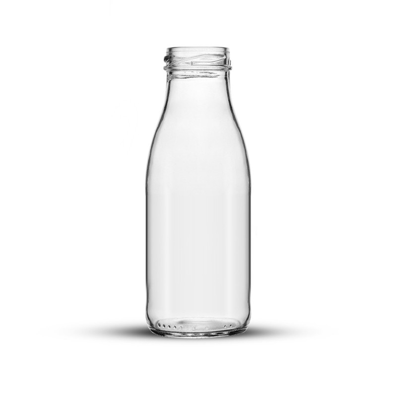 Mini bouteille de lait en verre