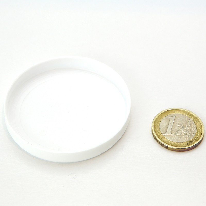 24 Capsules en PVC blanche pour pot de Yaourt 125 grammes﻿, ou 143 ml